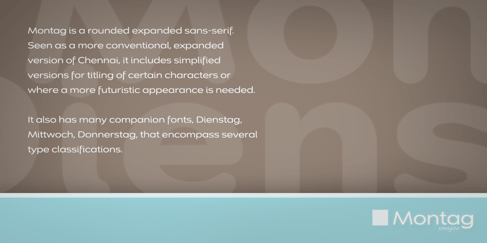 Montag font