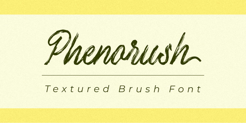 Phenorush font