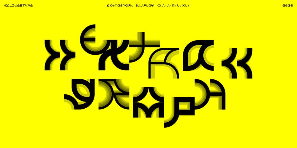 Extragraph Display font