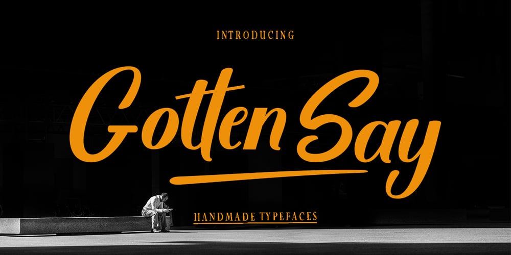 Gotten Say font