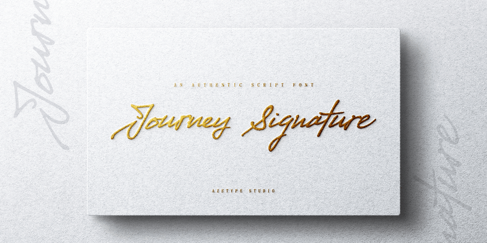 Journey Signature font
