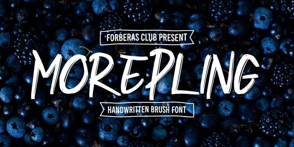 Morepling font
