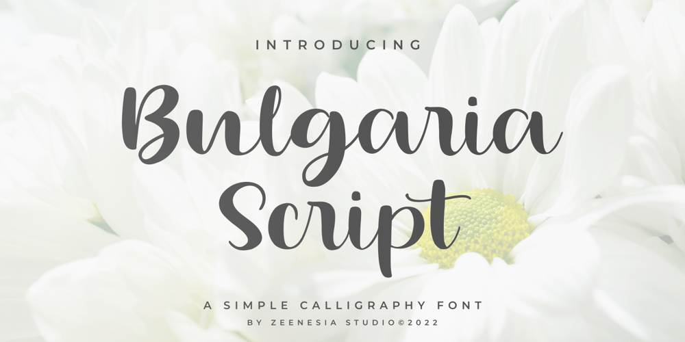 Bulgaria Script font