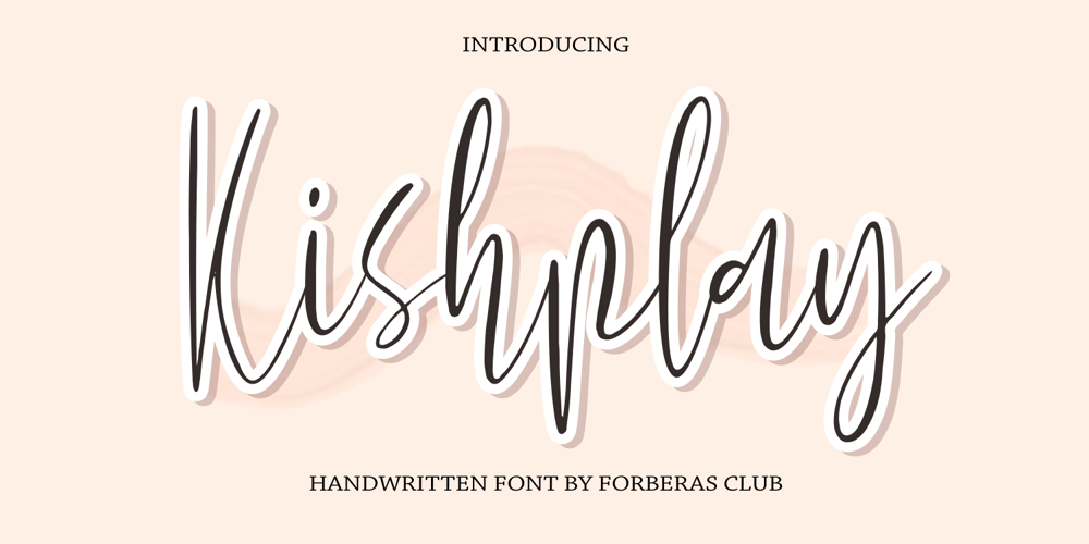 Kishplay font