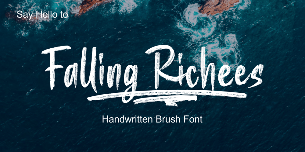 Falling Richees font
