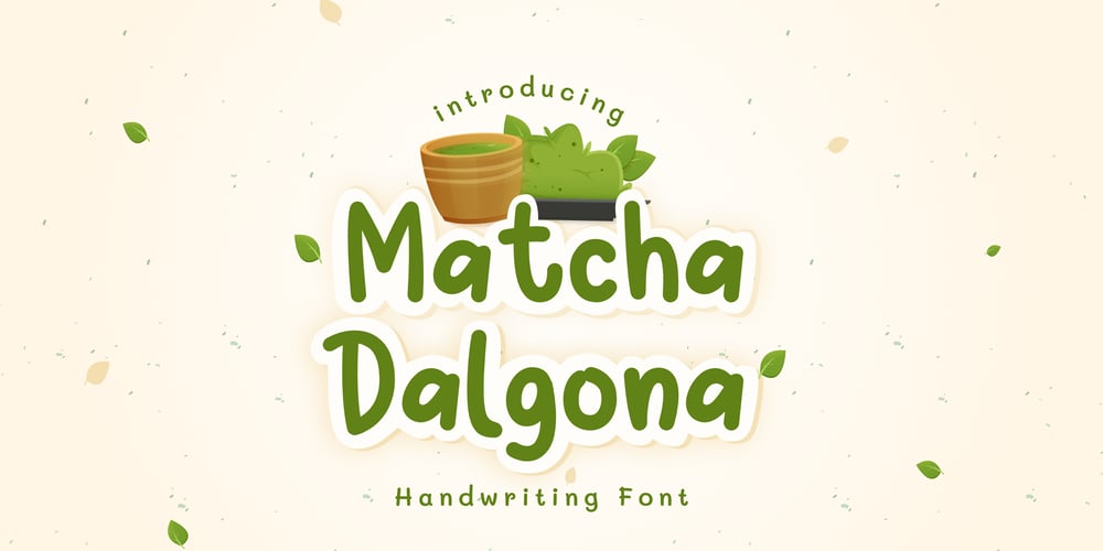 Matcha Dalgona font