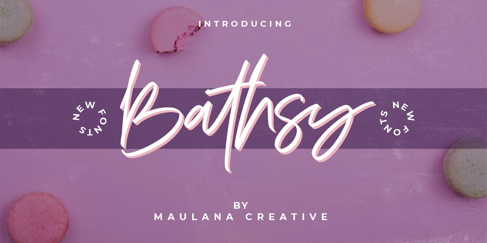 Bathsy font