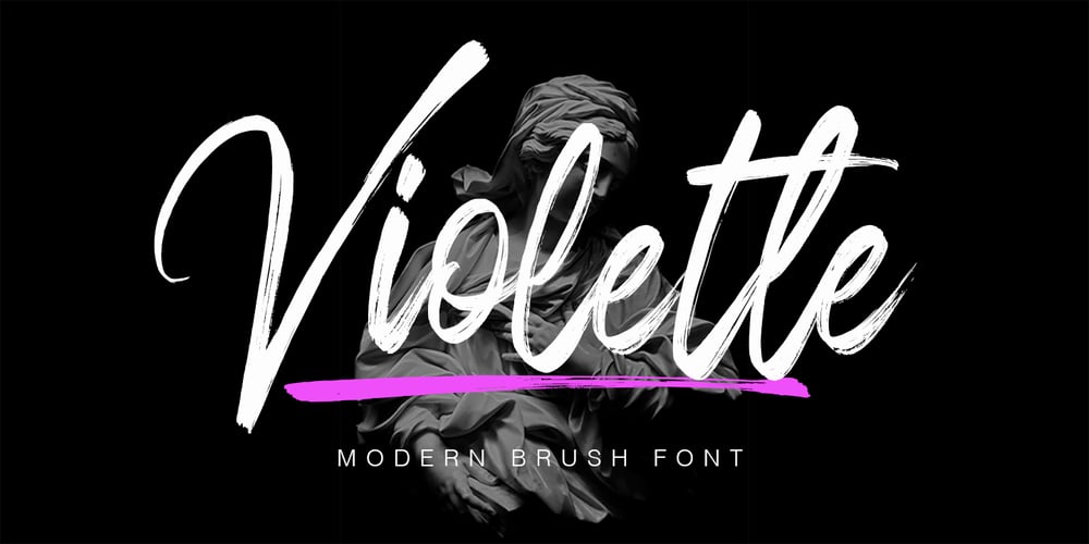Violette Brush font