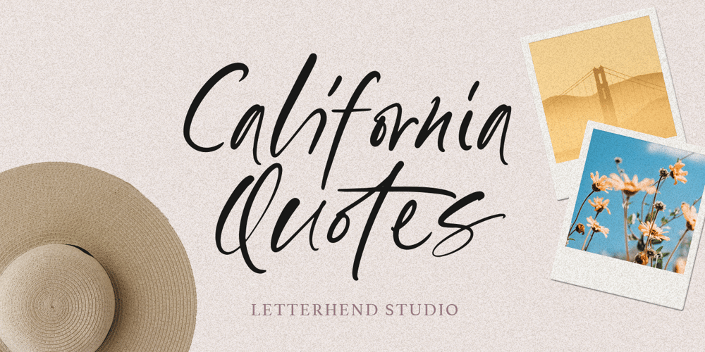 California Quotes font