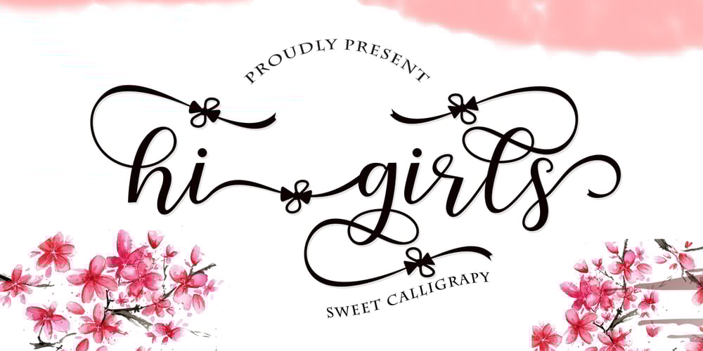 Hi Girls font