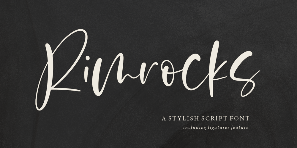 Rimrocks font