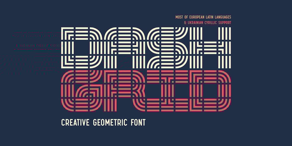 Dash Grid font