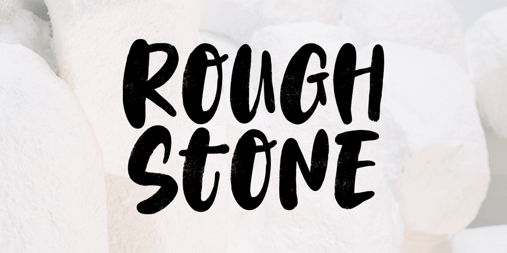Rough Stone font