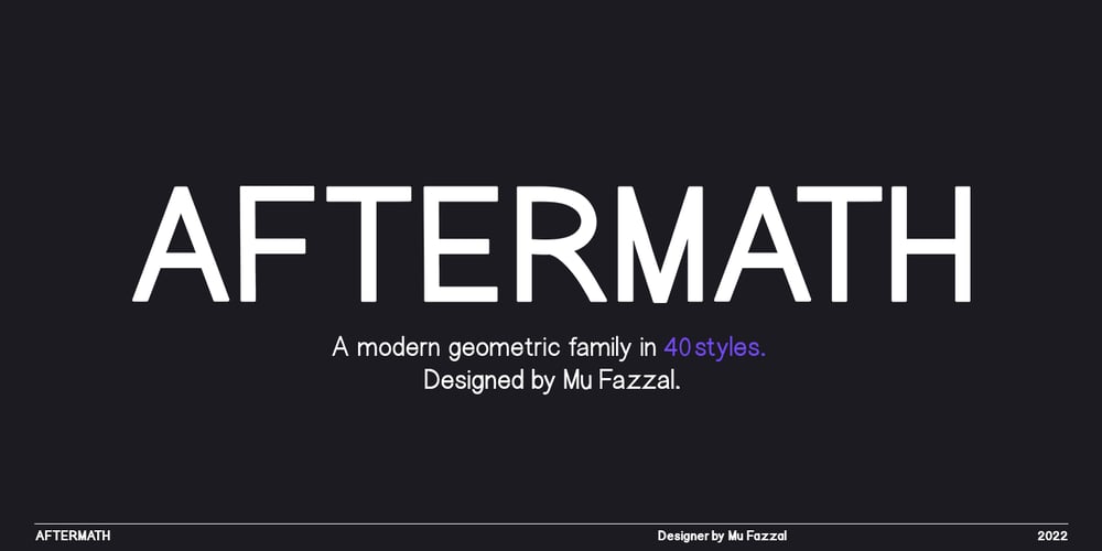 Aftermath font