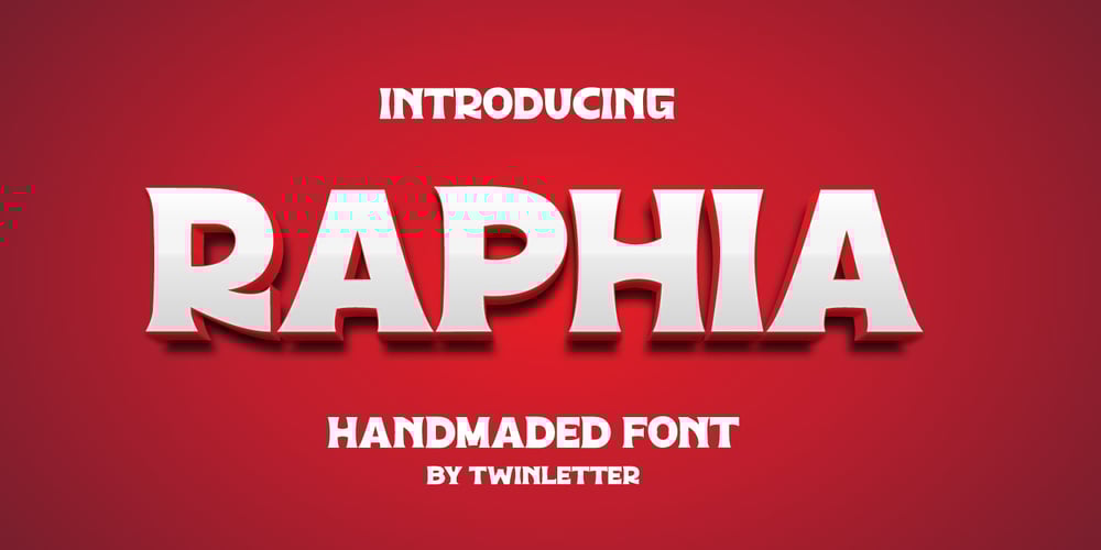 Raphia font