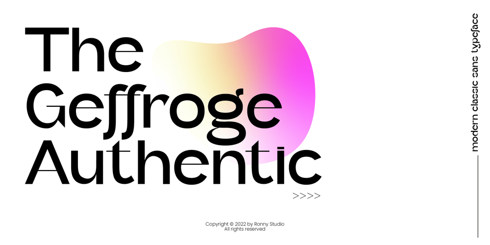 Geffroge Authentic font