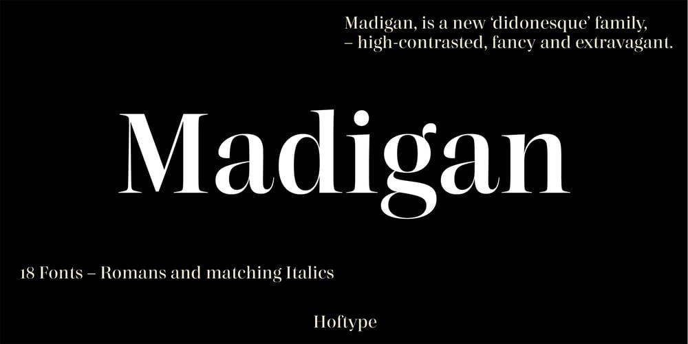 Madigan font