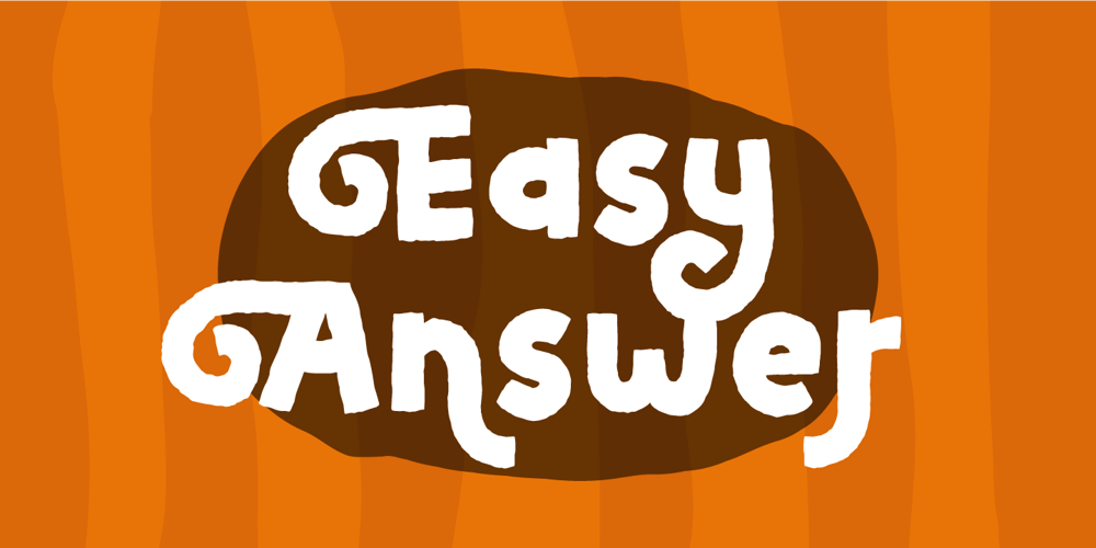 Easy Answer font
