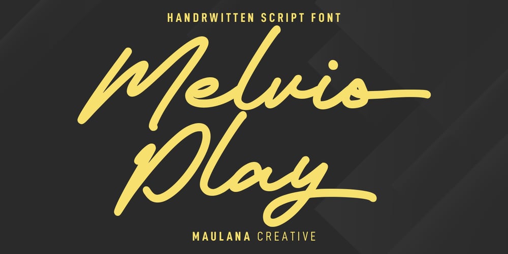 Melvio Play font