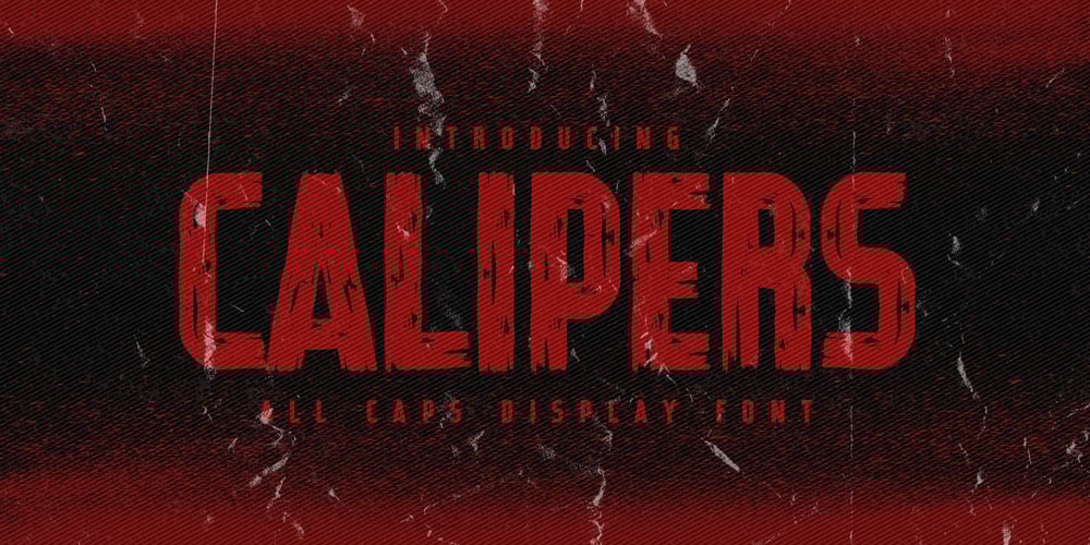 Calipers font