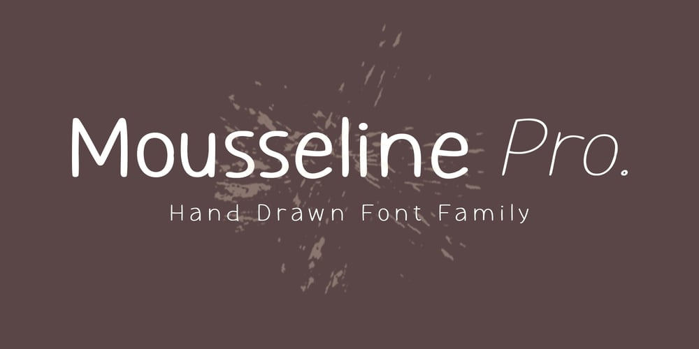 Mousseline Pro font
