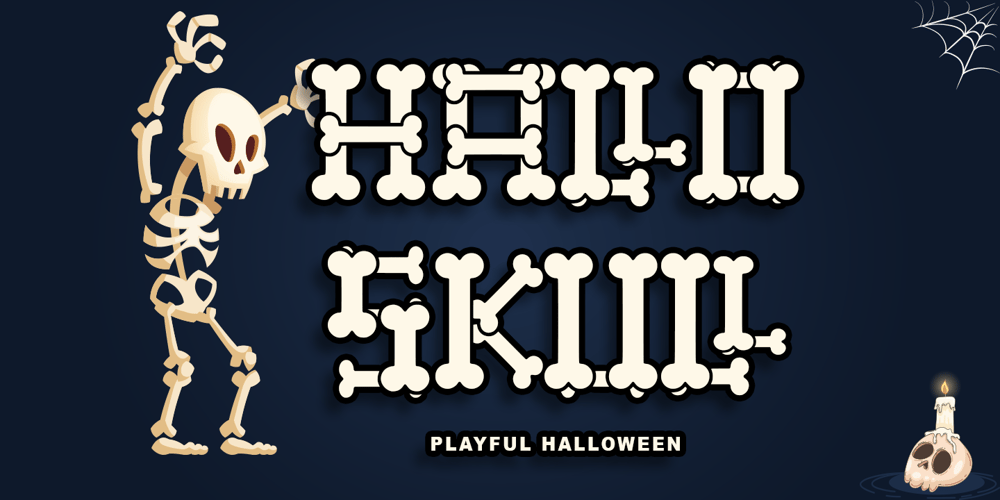 Hallo Skull font