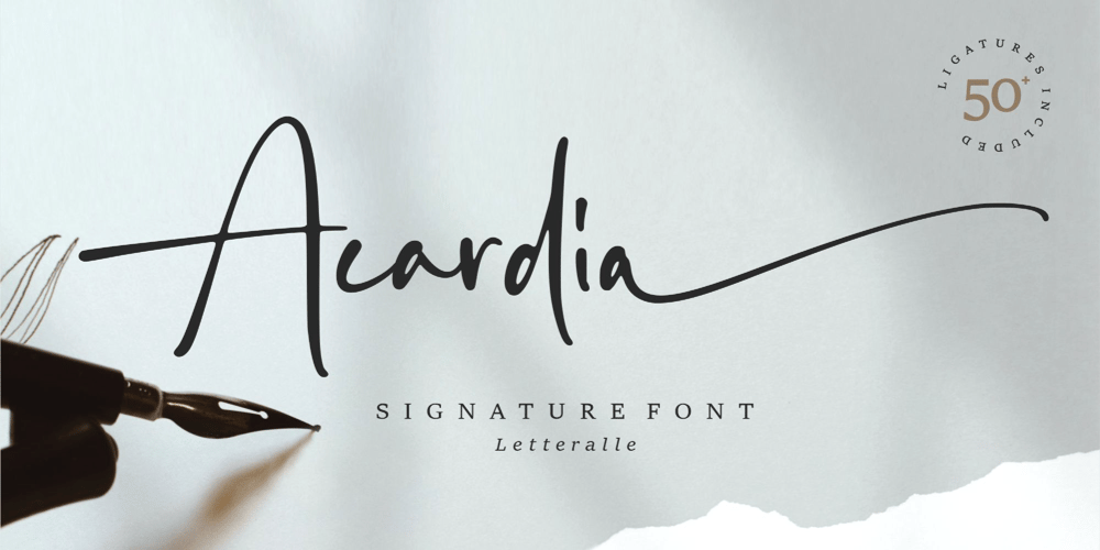 Acardia font