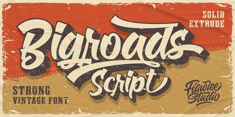 Bigroads Script font