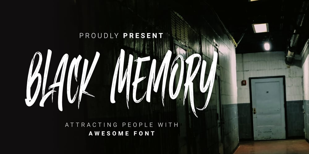 Black Memory font