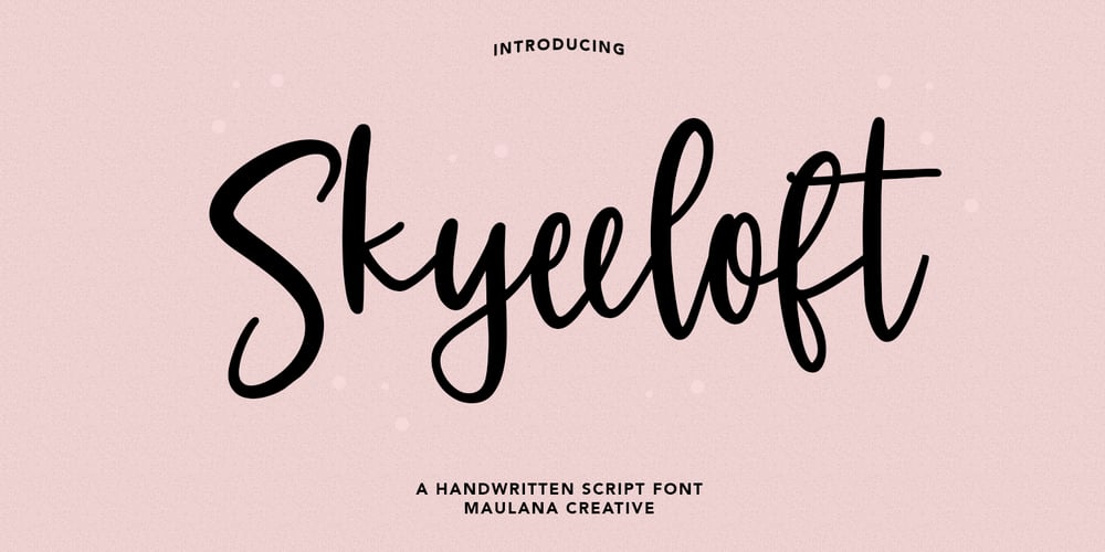 Skyeeloft font