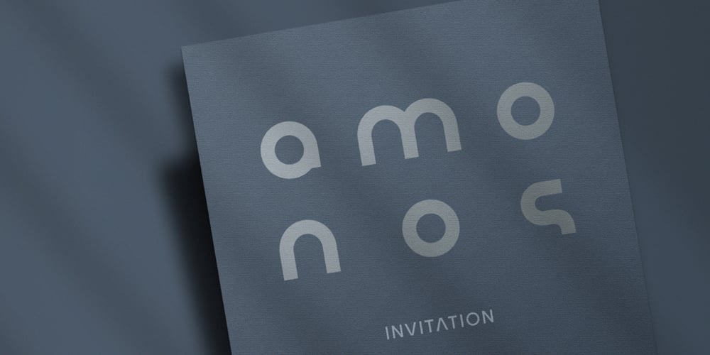 Amonos display font