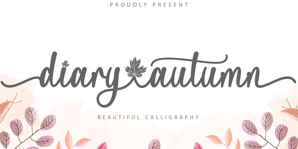 Diary Autumn font