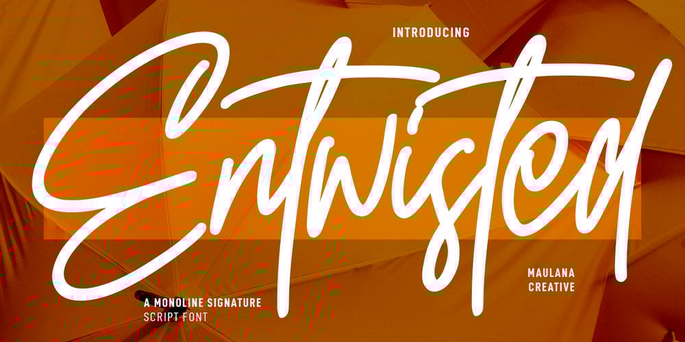 Entwisted font