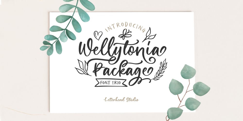 Wellytonia Package font
