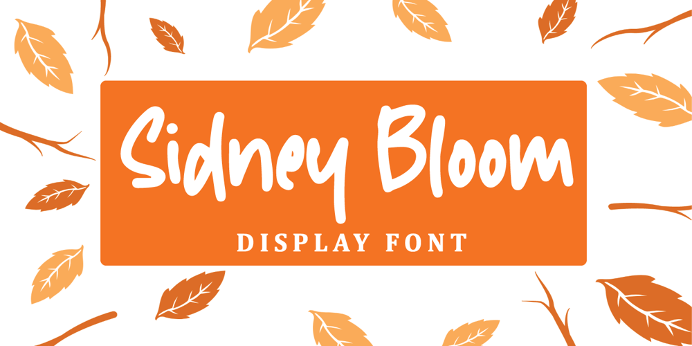 Sidney Bloom font