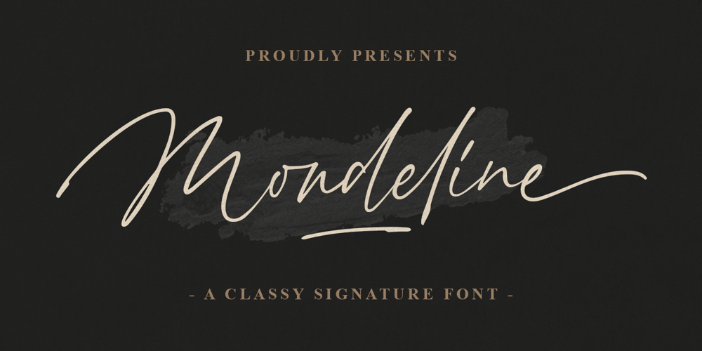 Mondeline font