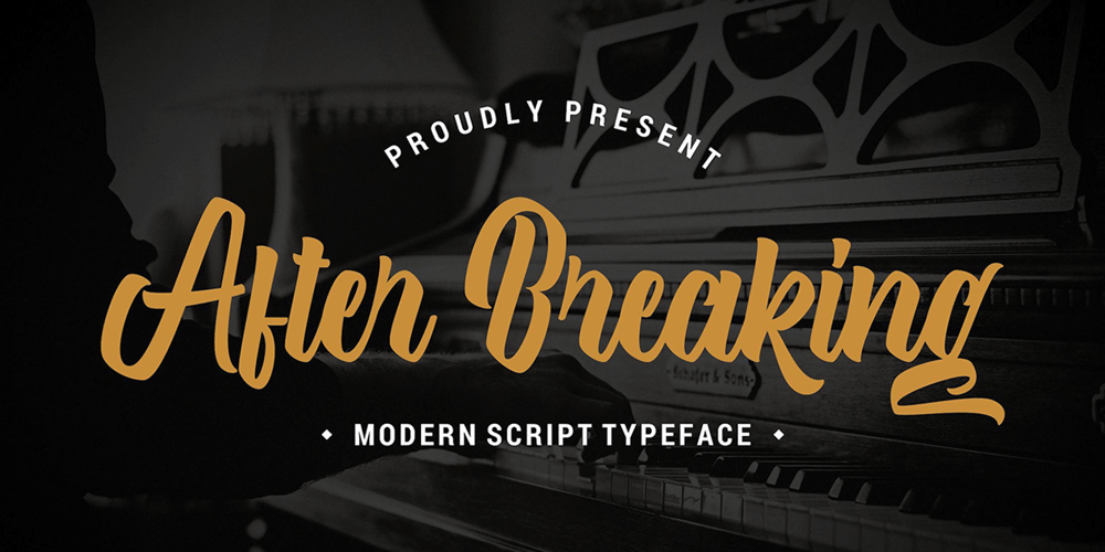 After Breaking font