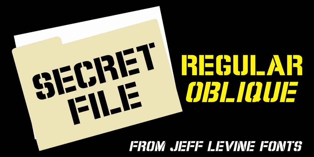 Secret File JNL font