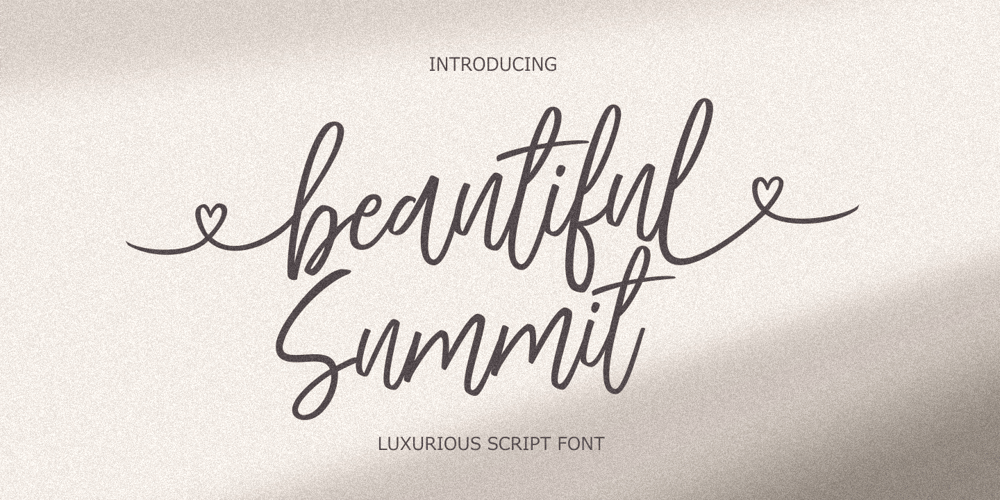 Beautiful Summit font