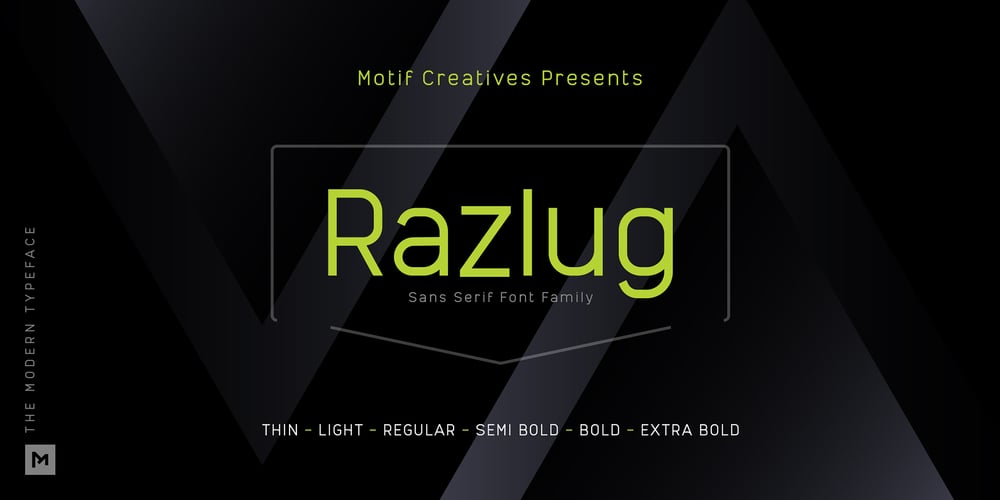 Razlug font