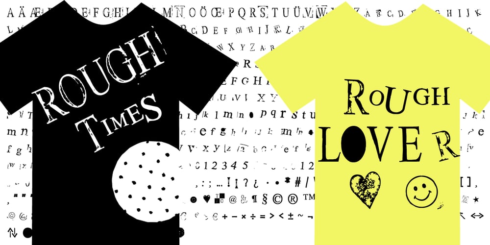 Rough Stamp Times font