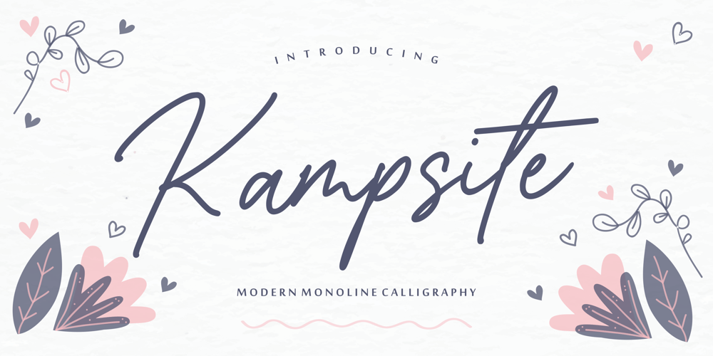 Kampsite font