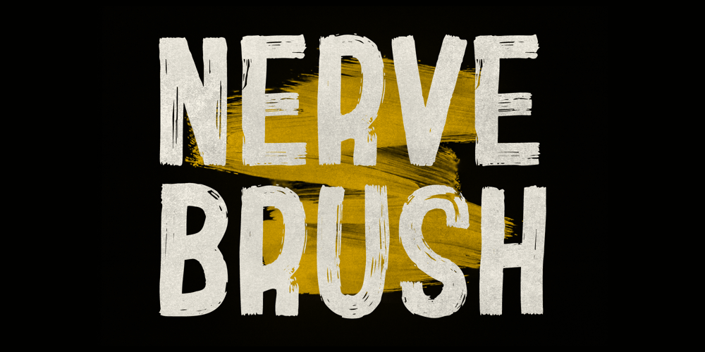 Nerve Brush font