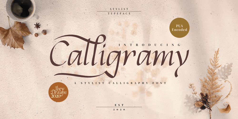 Calligramy font