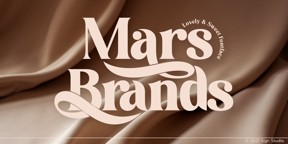 Mars Brands font