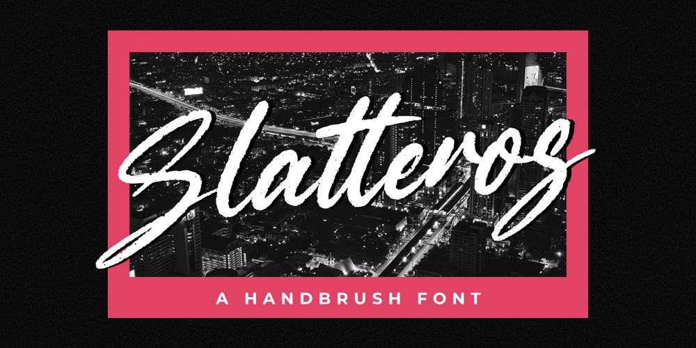 Slatteros font