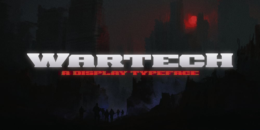 Wartech font