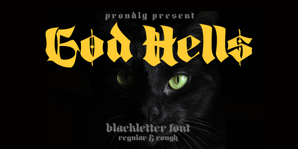 God Hells font