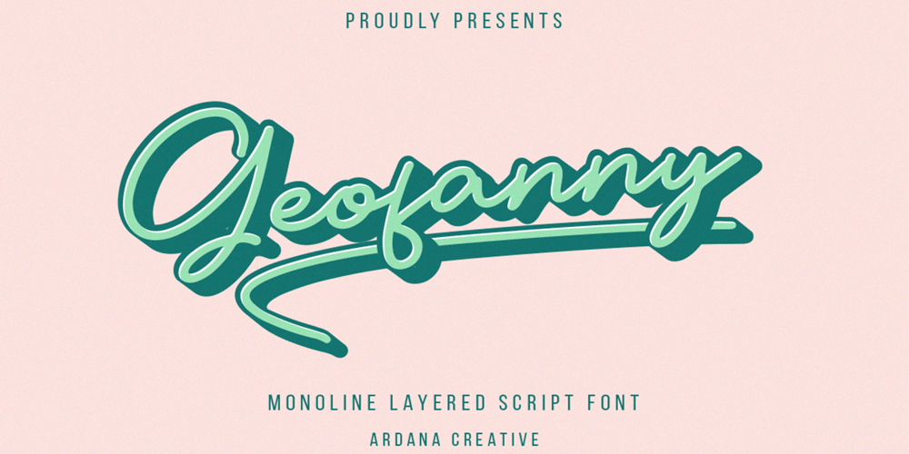 Geofanny font