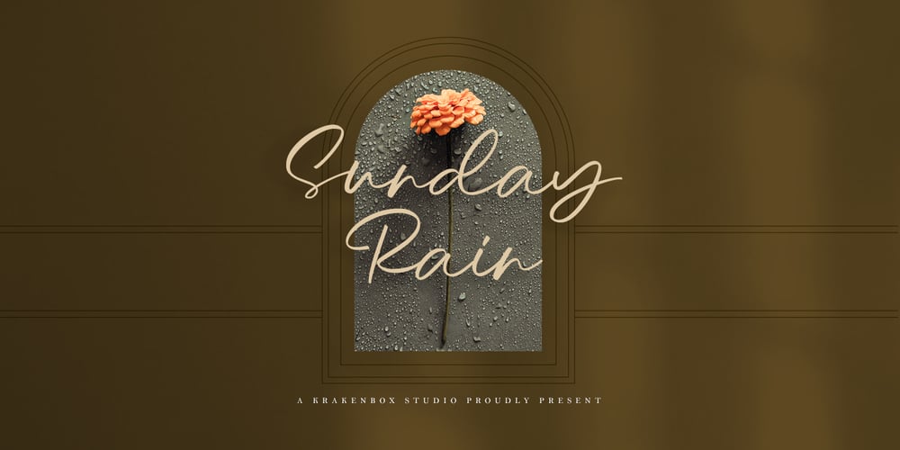 Sunday Rain font